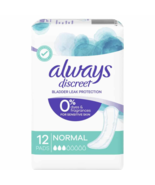 Always Discreet 0% Incontinence Pads for Sensitive Skin 12-pack in the N... - $1,472.15 MXN