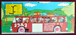 ORIGINAL Advertisement Institute Youth Community Kids Bus Drawing Spain 1981 - £48.90 GBP