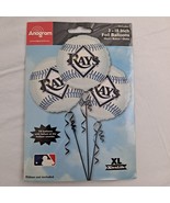 MLB Tampa Bay Rays Foil Balloons 18 In Sports Fan Party Decoration Three... - £7.84 GBP