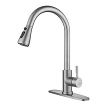 Kitchen Faucet Pull Type Cold And Hot 304 Stainless Steel - £36.05 GBP