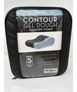 Z By Malouf Countour Gel Dough Memory Foam Travel Neck Pillow in Case - £19.59 GBP