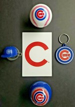 Chicago Cubs Baseball Vending Charms Lot of 5 Ball, Helmet, Key Chain De... - £15.65 GBP
