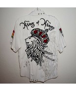 Rebel Spirit White King of Kings Shirt  Men&#39;s Medium - £99.60 GBP