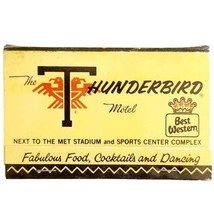 Thunderbird Motel Best Western Vintage Matchbook Native American Unstruc... - £24.12 GBP