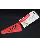 Red Kitchen Pizza Pie Cake Lasagna Server and Cutter Sharp Serrated Edge... - £9.42 GBP