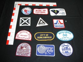 vintage advertising city themed patches 12 patches - £14.74 GBP