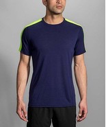 MSRP $34 Brooks Navy &amp; Nightlife Distance Short-Sleeve Tee Navy Size XS - €11,86 EUR