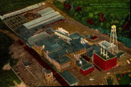 1940&#39;s Albert Lea MN Postcard Wilson Company Meat Packing Plant Birds Eye BK41 - £3.95 GBP