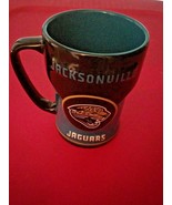 NFL Jacksonville Jaguars Black Teal 12 Oz Tall Ceramic Coffee Mug New  - $8.38
