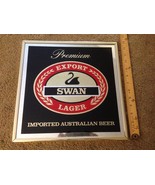 PREMIUM EXPORT SWAN LAGER AUSTRALIAN MIRROR BEER SIGN  approx 13&quot; x 13&quot; - €41,79 EUR