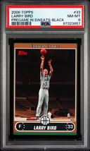 2006 Topps Larry Bird #33 Black - Pregame Sweats - #9/99 - PSA 8 - £101.26 GBP