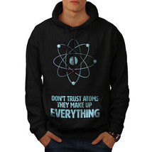 Wellcoda Don&#39;t Trust Atom Mens Hoodie, Science Casual Hooded Sweatshirt - £25.38 GBP+