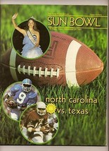 1982 Sun Bowl Game Program 49th North Carolina Texas - £49.35 GBP