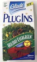 Glade Plugins Electric Gel 3 Refills Holiday Evergreen Plug Ins NOS Dead... - £12.53 GBP