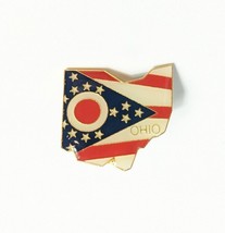 Ohio State Map Pin Hat Tac Flag Enamel Lapel Backpack Flair NEW - £3.91 GBP