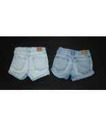 Aero Jean Shorts Cutoffs Destroyed  Women&#39;s Size 000 Lot of 2 Cuffed - $22.50