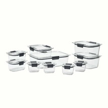 Rubbermaid Brilliance Food Storage Container, 20 Piece Variety Set, Clea... - £43.94 GBP