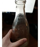 One Quart Liquid “Maine Seal” Vintage Glass Milk Bottle MTC - $466.39 MXN