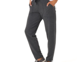 Cuddl Duds Comfortwear Length Slim Pants- CHARCOAL HEATHER, MEDIUM - $21.00