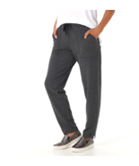 Cuddl Duds Comfortwear Length Slim Pants- CHARCOAL HEATHER, MEDIUM - £16.47 GBP