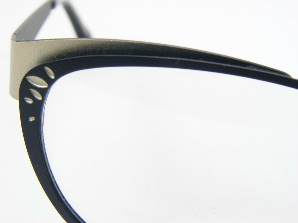 Variation DESIGN 5717 Alizee MATT BLACK /CHAMPAGNE EYEGLASSES V.DESIGN 52-16-135 Item image 10