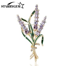 Elegant Rhinestone Wheat Brooch Unisex Gift for All Occasions - $28.95