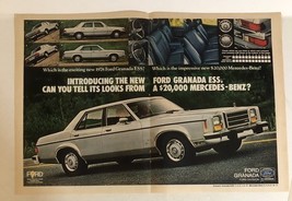 1978 Ford Granada 2 Page Vintage Print Ad pa7 - $10.88