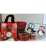 Lot of Christmas Gift/Storage Box, Tin Box, Reusable Tote Bags, Basket &amp;... - $35.67 CAD
