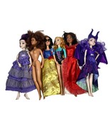 Mattel Barbie Lot 6 Girl Dolls Disney Descendants Snow White Belle Anna ... - $20.70