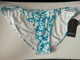 Juniors NoBo No Boundaries Blue Floral Swim Bottoms Size XL X-Large 15-1... - $5.88