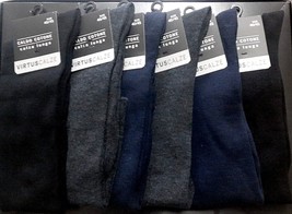 6 Paia di calzini lunghi da uomo calza lunga in caldo cotone Virtus calz... - $12.80
