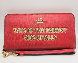 Disney X Coach Long Zip Around Wallet Who Is The Fairest One Of All Motif - $175.00