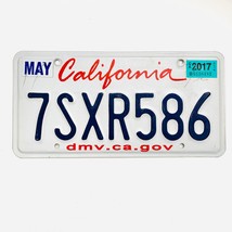 2017 United States California Lipstick Passenger License Plate 7SXR586 - £12.56 GBP