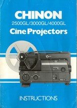 CHINON 2500GL/3000GL/4000GL PROJECTOR OWNER MANUAL IN COLOR WITH WARRANT... - $9.83