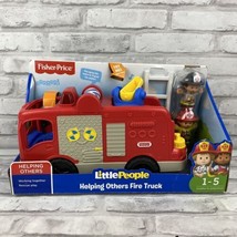 Fisher-Price Little People Helping Others Fire Truck with Sounds Songs &amp; Phrase - £13.54 GBP