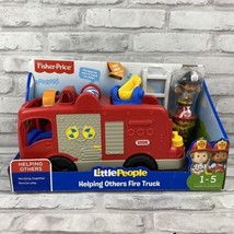 Fisher-Price Little People Helping Others Fire Truck with Sounds Songs &amp; Phrase - £12.96 GBP