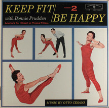 BONNIE PRUDDEN KEEP FIT BE HAPPY 2 VTG PHYSICAL FITNESS RECORD ALBUM OTT... - £14.71 GBP