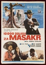 Vintage Western Poster 10000 Dollari per un Massacro 1967 Gianni Garko Django... - £54.66 GBP