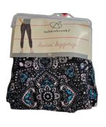 Bobbie Brooks Women&#39;s Sueded Ankle Leggings XX-LARGE Blue Pink Print New - $20.56 CAD