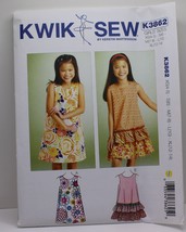 Kwik Sew Kwik Dress K3862 Sz XS (4-5) S (6) M (7-8) L (10) XL (12-14) - $18.99