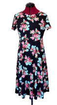 Huhot Dress Multicolor Women Knit Floral Size Large - $15.85