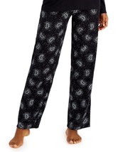 allbrand365 designer Womens Printed Pajama Pants,1-Piece,Black/White,X-Large - £35.04 GBP