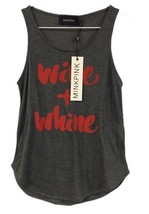 Minkpink Wine + Whine Women&#39;s Sz Xs Tank Gray Sleeveless - £11.53 GBP