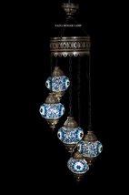 Mosaic Chandelier,Mosaic Lamp,Turkish Lamp,Moroccan Lantern - $151.42
