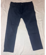 Levi&#39;s 502 Jeans Mens 38x30 Tapered Leg Black Denim Mid Rise Pant Grunge... - $33.76 CAD