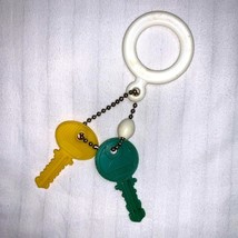 Vintage Car Keys on Chain Baby Rattle Easy-Grasp Toy Collectible retro - $13.86