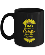 Coffee Mug Funny Todo Lo Puedo En  Cristo Que Me Fortalece Spanish Bible... - $19.95