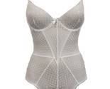 L&#39;AGENT BY AGENT PROVOCATEUR Damen Bodysuit Raffiniert Semi-Sheer Weiß G... - $93.78