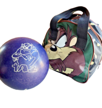 Vintage 2000 Brunswick Warner Bros Taz Bowling Ball 8.5 lb With Matching... - $150.00