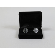 Men's Fashion Cufflinks By J.Valintin Silver/Gold Plated and Stones JVC-5 image 2